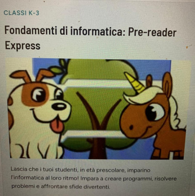 Fondamenti di informatica: Pre-reader Express